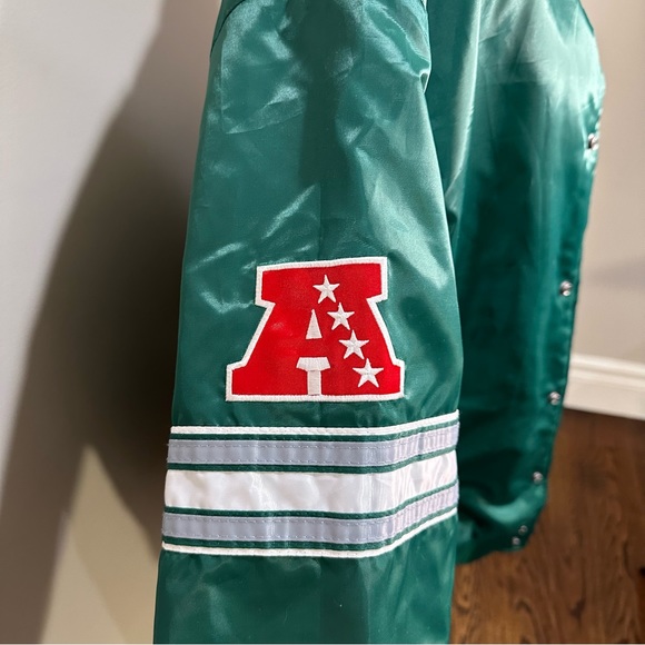 NWT Men's Jets Starter Jacket New York Jets The Pick and Roll Full Snap Jacket - Picture 9 of 16